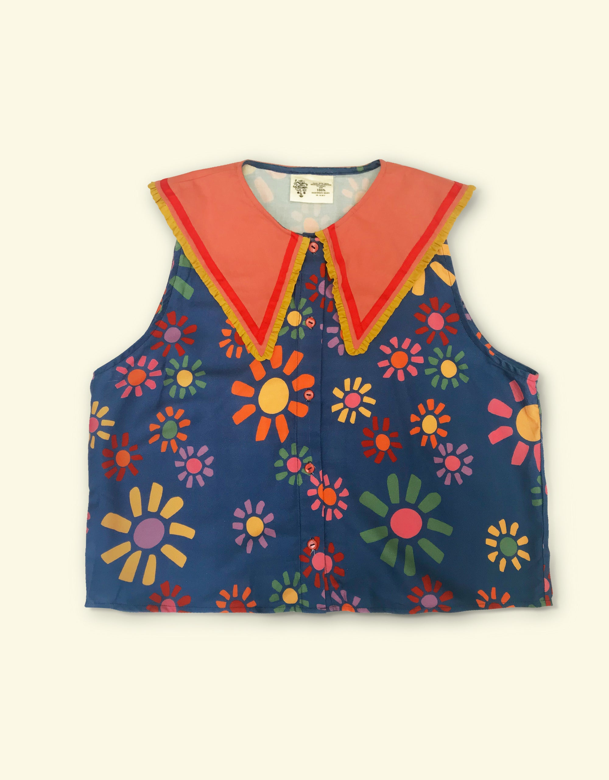 Picasso Ruffle-Collar Top