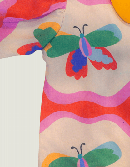 Smitten Kids - Puffy Collar Top - Butterfly