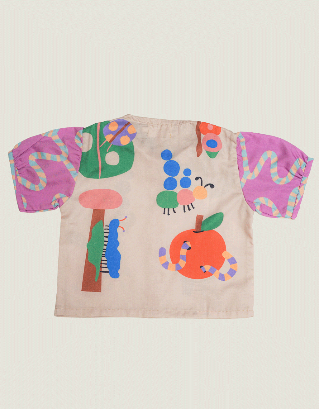 Smitten Kids - Puffy Collar Top - Insects Land