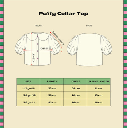 Smitten Kids - Puffy Collar Top - Insects Land