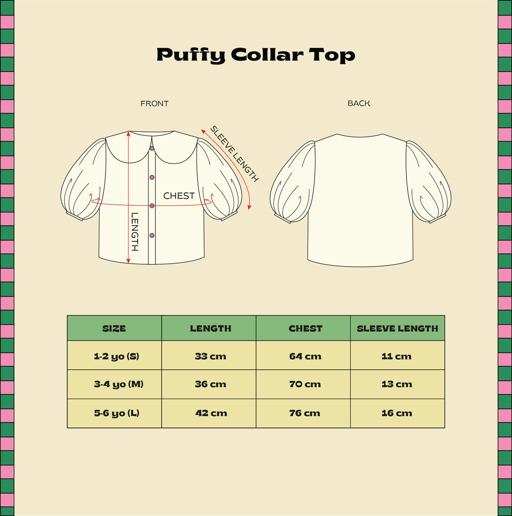 Smitten Kids - Puffy Collar Top - Happy Planets