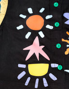 Smitten Kids - Ruffle Top - Sun and Stars