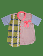 Ribbon Shirt-Anyam Olive