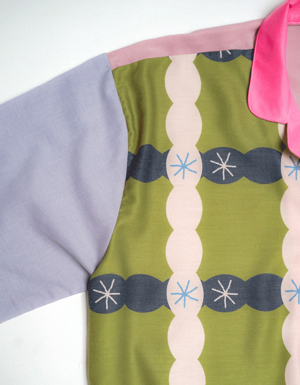 Ribbon Shirt-Anyam Olive