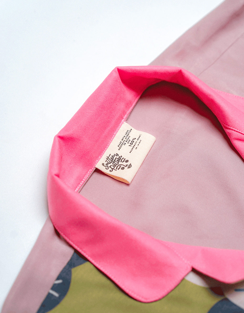 Ribbon Shirt-Anyam Olive