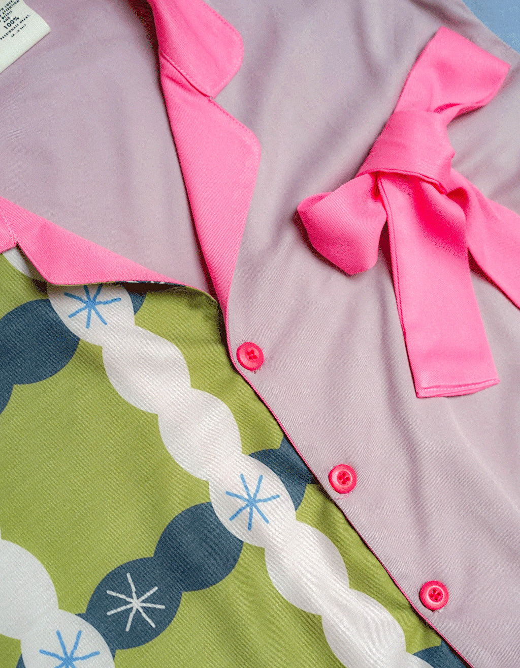 Ribbon Shirt-Anyam Olive