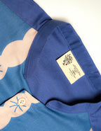 Band Collar Shirt - Anyam Biru