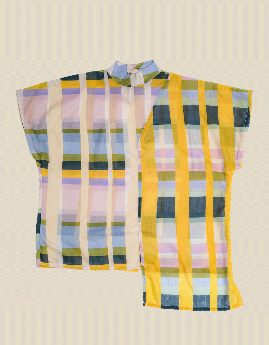 Assymetrical Top - Anyam Kotak